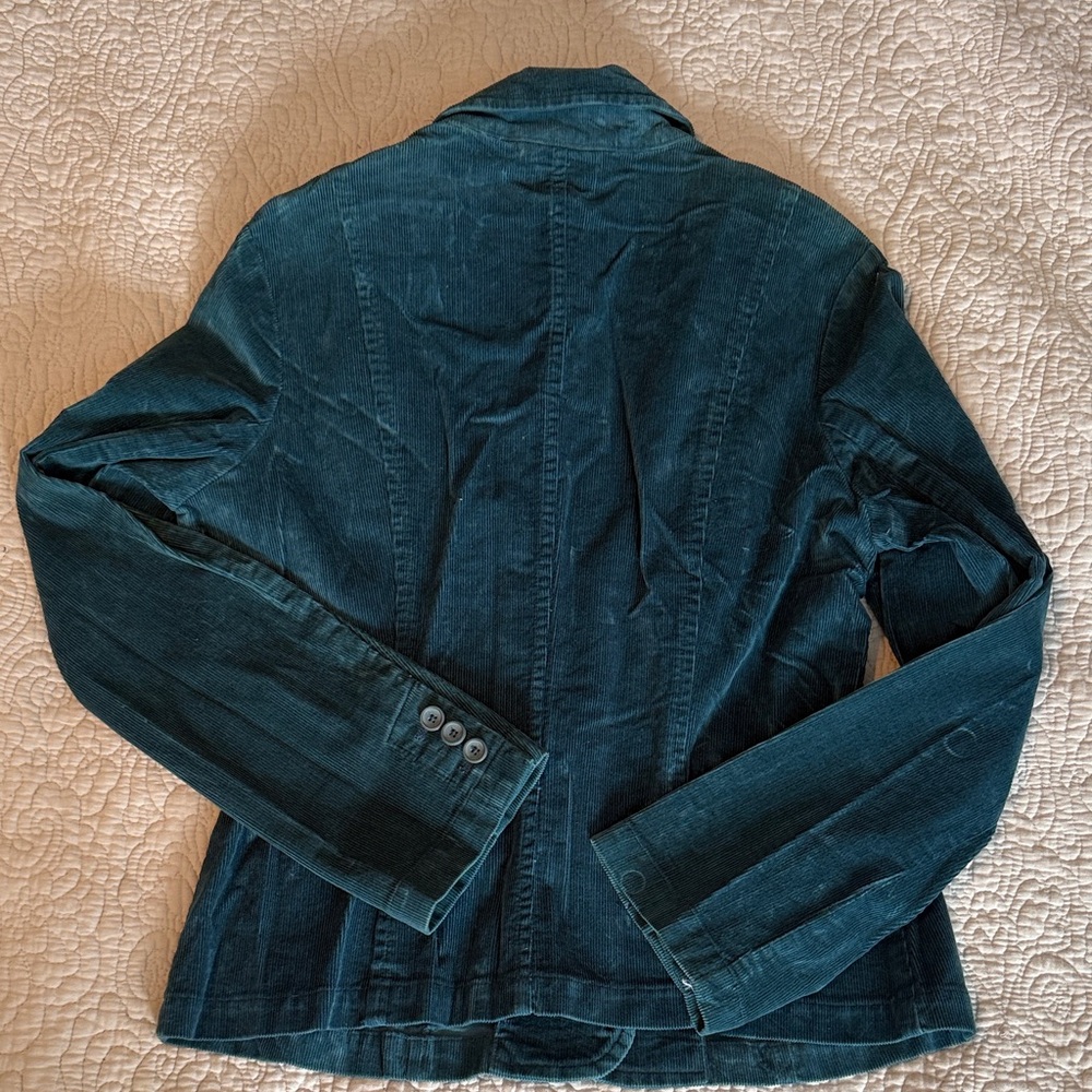 Teal Corduroy Women's Jacket - Picture 3 of 3